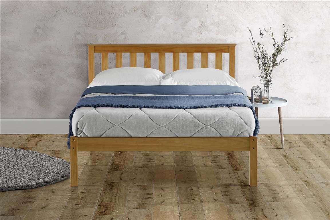 Birlea Denver Low End Wood Pine Bed Frame - Small Double 4ft - Birlea Essentials