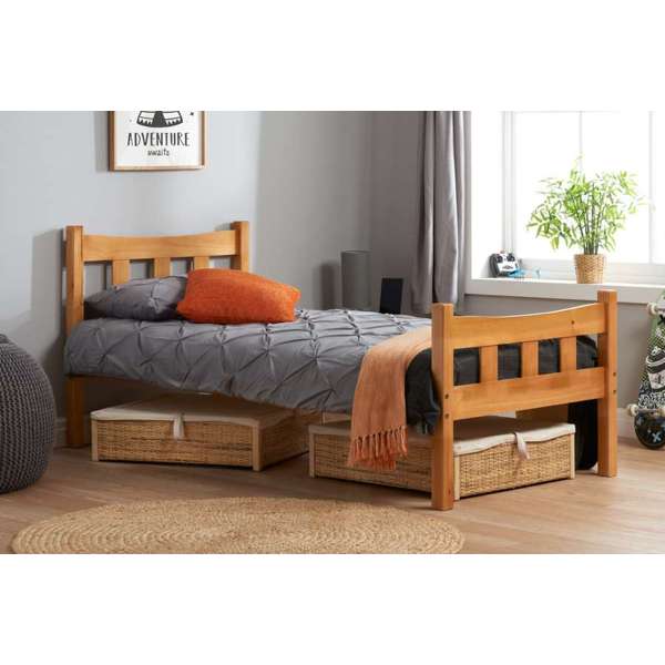 Birlea Miami Antique Pine Bed Frame - Single 3ft - Birlea Essentials
