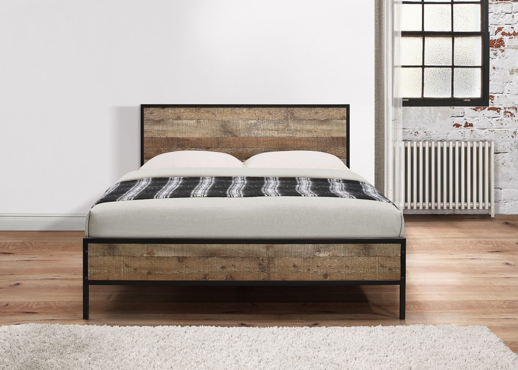 Birlea Urban Rustic Bed Frame - Double 4ft6 - Birlea Essentials