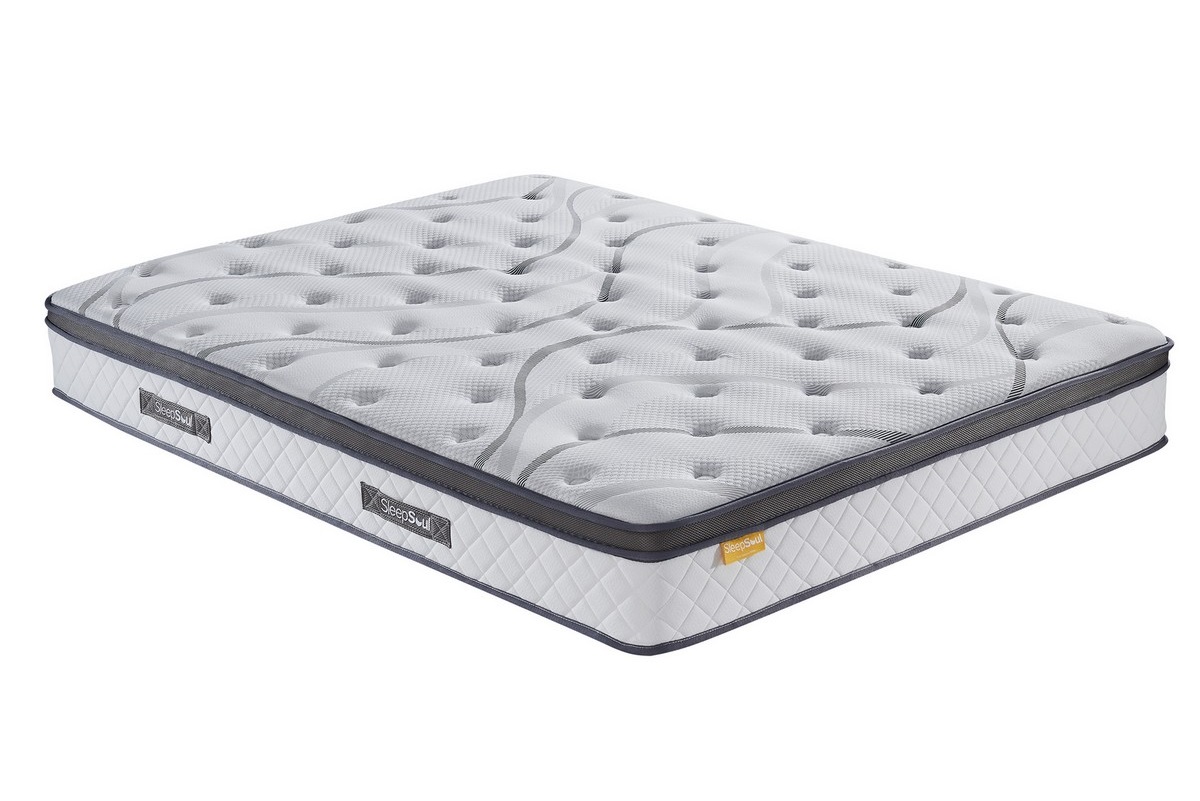 SleepSoul Luxuriously Soft Euro Top Pocket Springs Mattress - 6ft Super Kingsize - Birlea Essentials