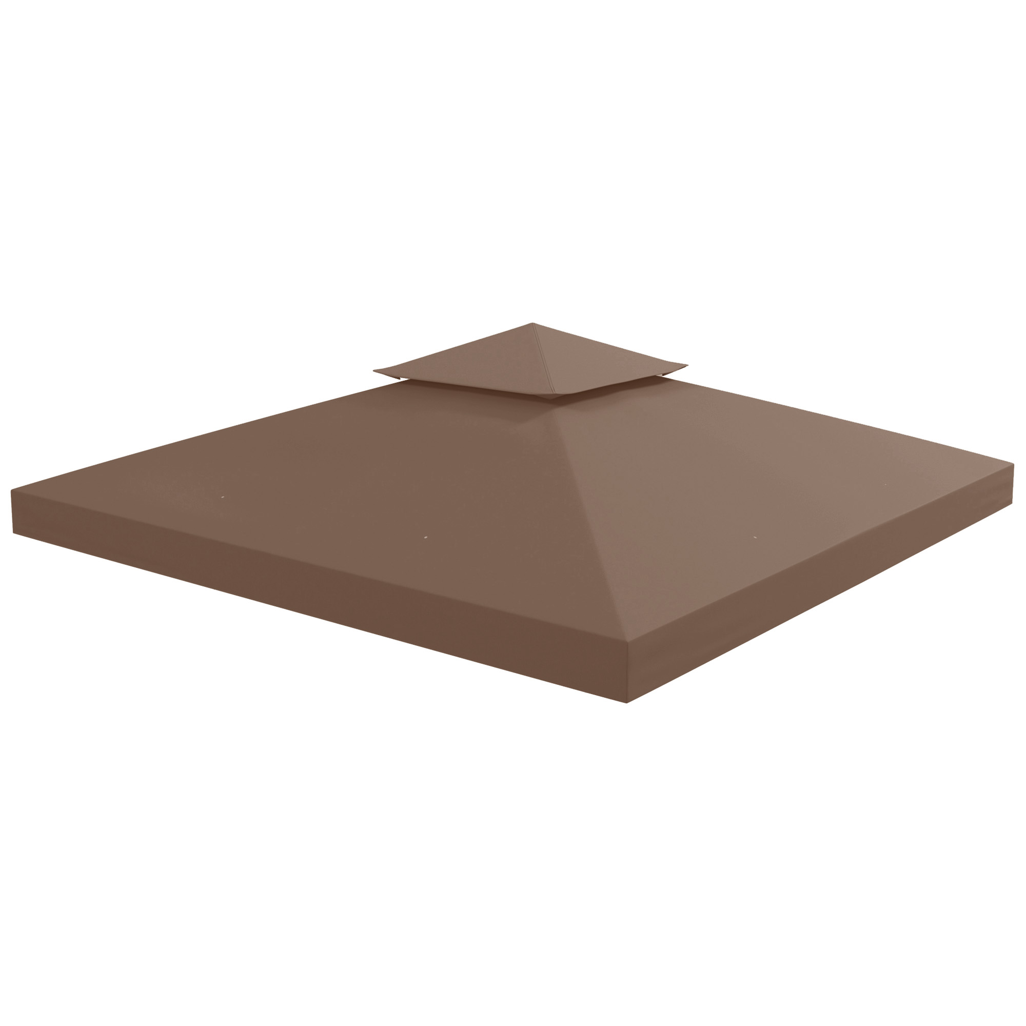 3 x 3M Gazebo Canopy Roof Top Replacement Cover Spare Part Coffee (TOP ONLY) - Life Essentials