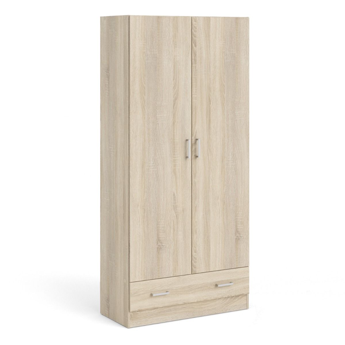 Wardrobe - SUFFOLK 2 Door Wardrobe Oak 79.4cm - Rosalind Collection
