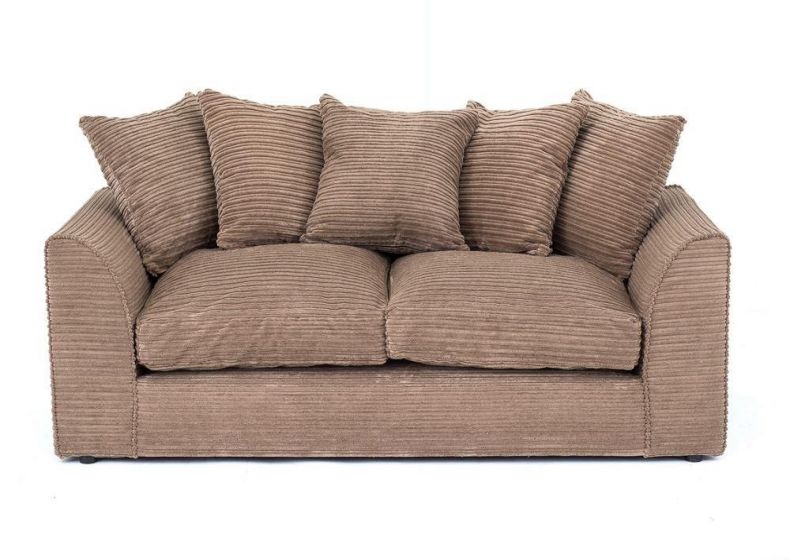 PORTO Jumbo Cord 3 Seater Sofa - Brown - Interior Masters