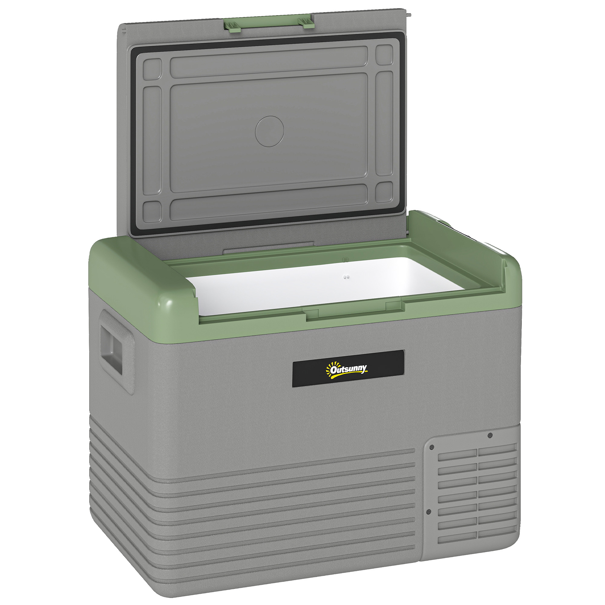 SUNVISTA 40L Portable Car Refrigerator Light Green and Grey - Life Essentials