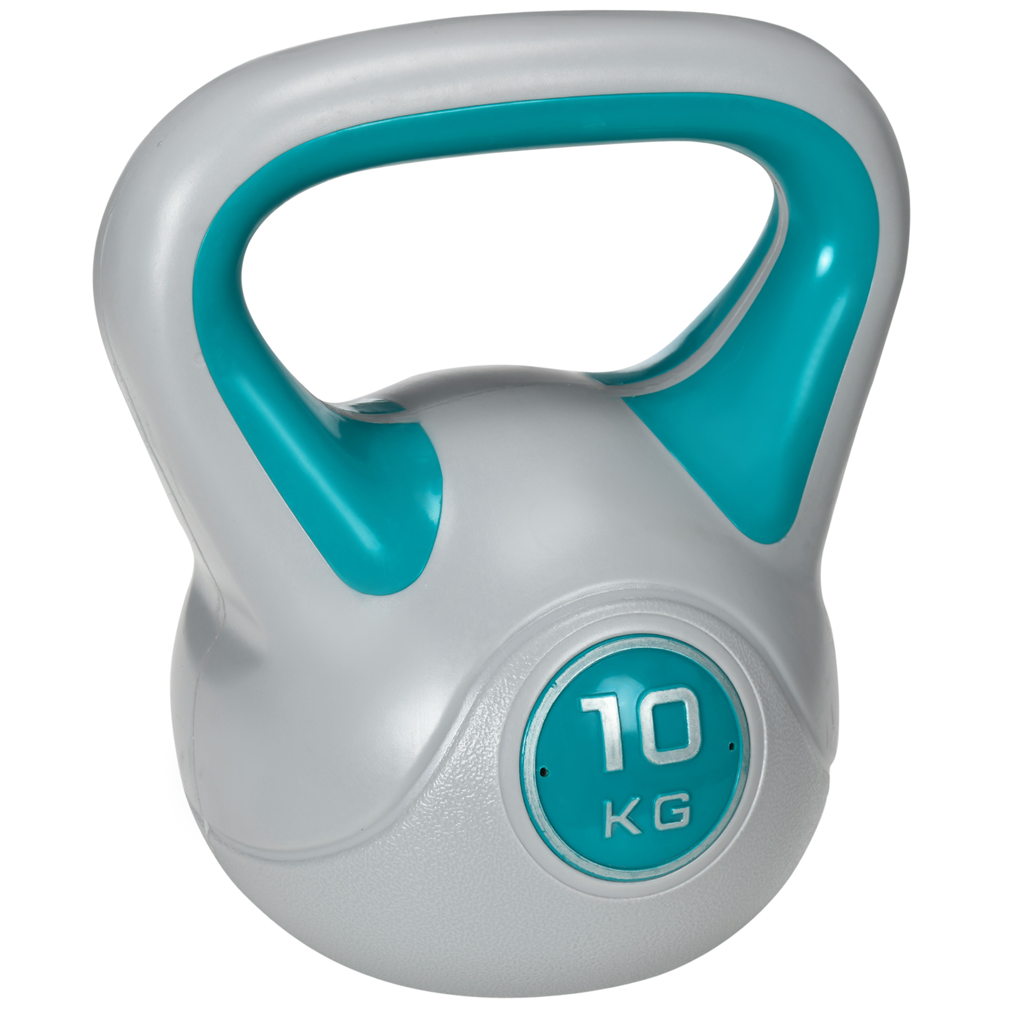 SPORTEDGE Kettlebell Kettle Bells with Handle Light Blue and Grey - Life Essentials