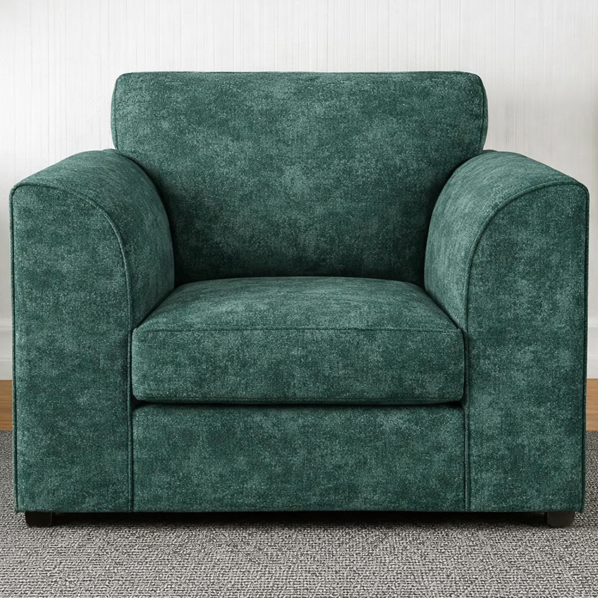 LORVANI Fabric Armchair - Teal - Home Done