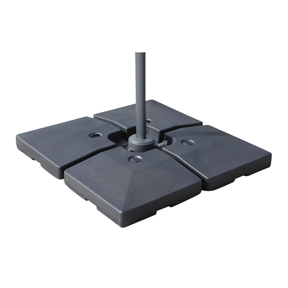 4 Pcs Portable Umbrella Base - Black - The Garden Savant