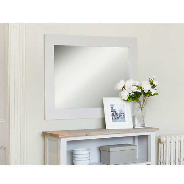Ransley Grey Wooden Framed Mirror - Vantage Point