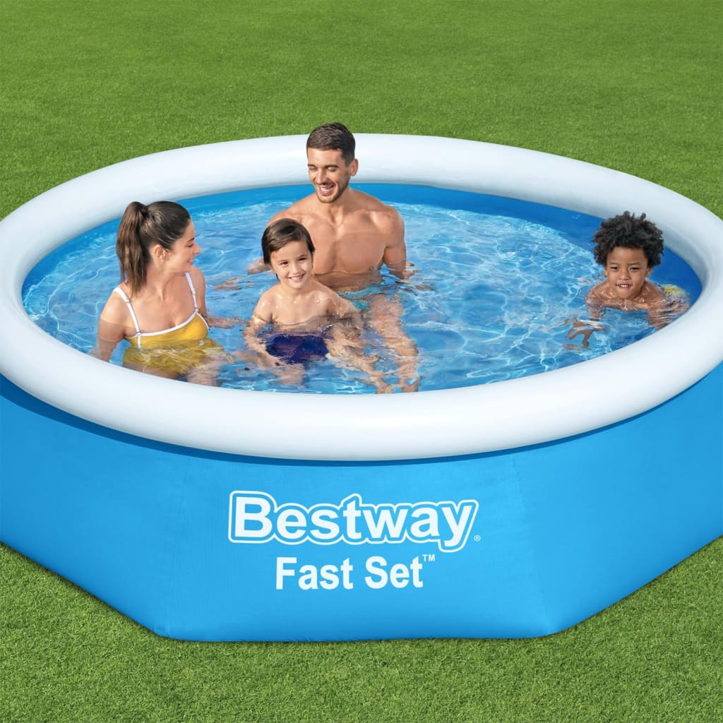 Bestway Fast Set Inflatable Swimming Pool Round 244x66 cm 57265 - Sid & Sam