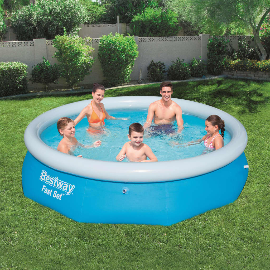 Bestway Fast Set Inflatable Swimming Pool Round 305x76 cm 57266 - All Things Good