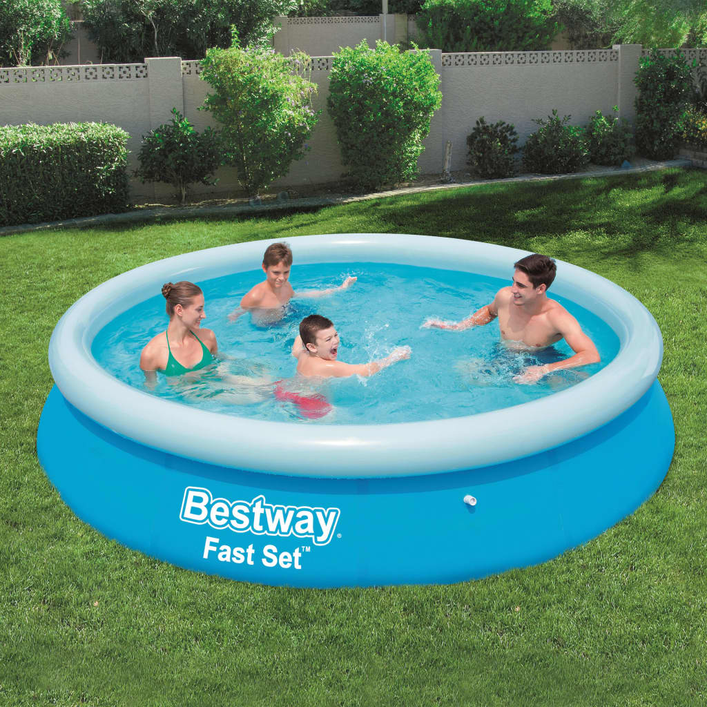 Bestway Fast Set Inflatable Swimming Pool Round 366x76 cm 57273 - Design Hut