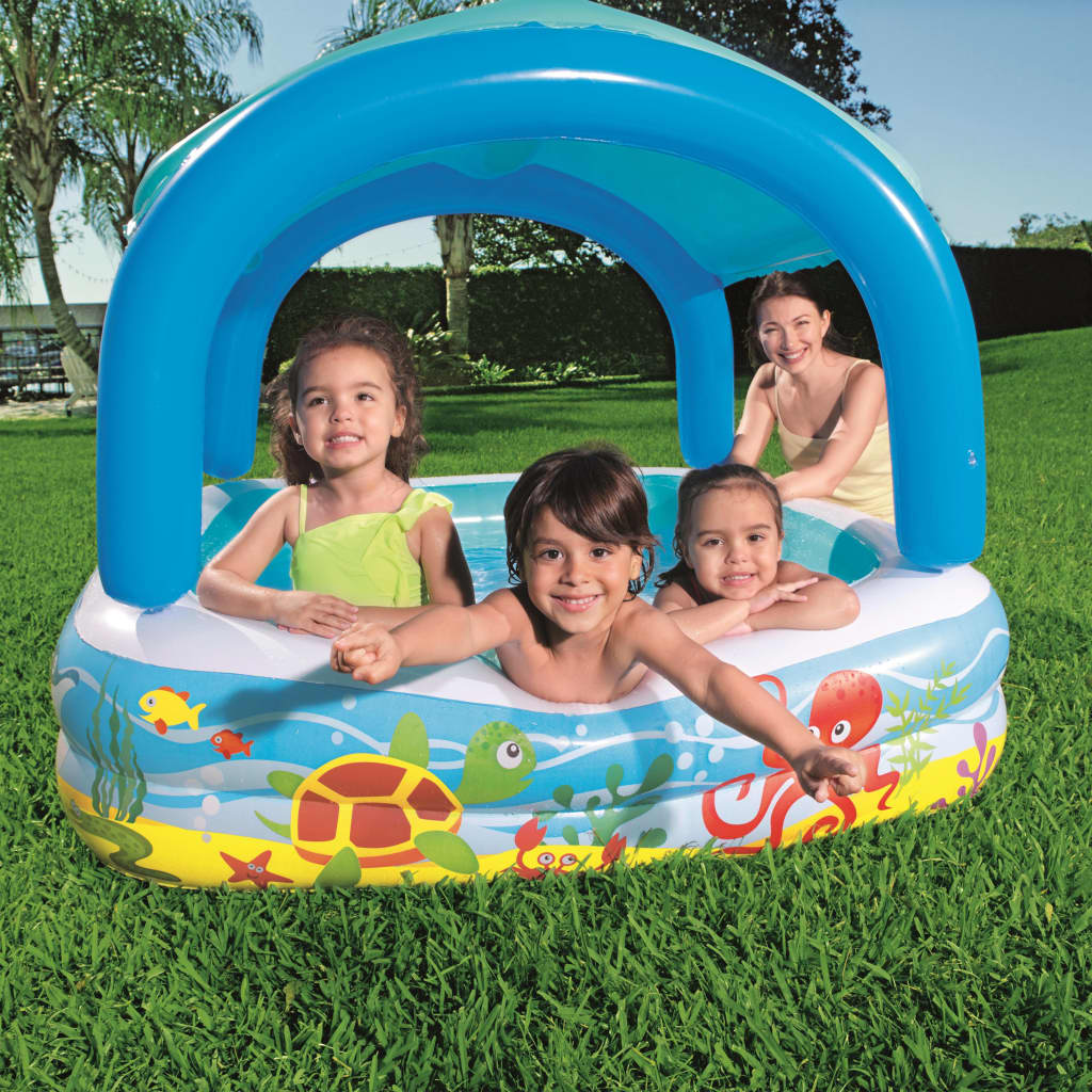 Bestway Canopy Play Pool Blue 140x140x114 cm 52192 - Unbeatable Bargains
