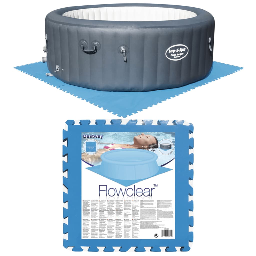 Bestway Pool Floor Protectors 8 pcs Blue 58220 - Design Hut