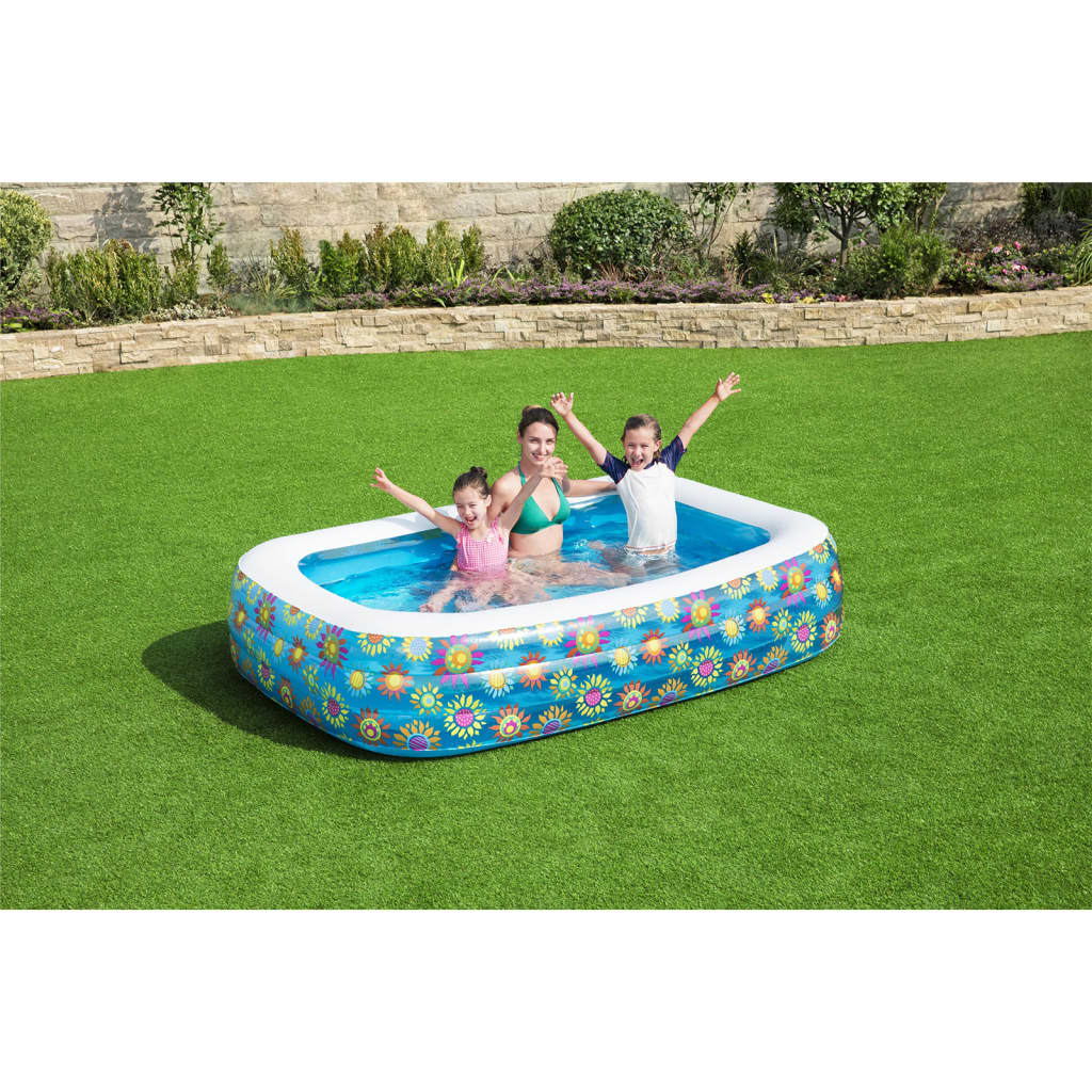 Bestway Inflatable Kids Pool Blue 229x152x56 cm - Tyrell & Tyrell