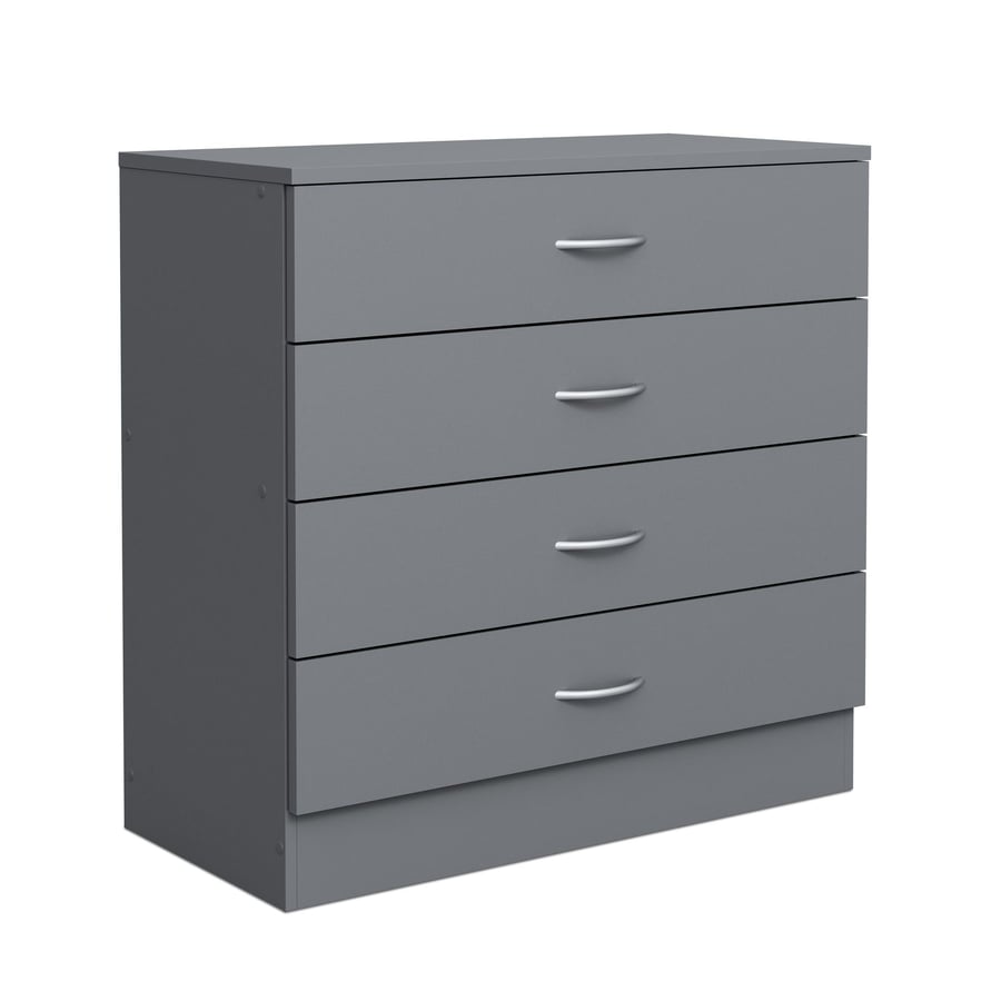 ARVELLO Grey Chest of Drawers - Medium-sized, 4 Drawers - Avellino & Wells