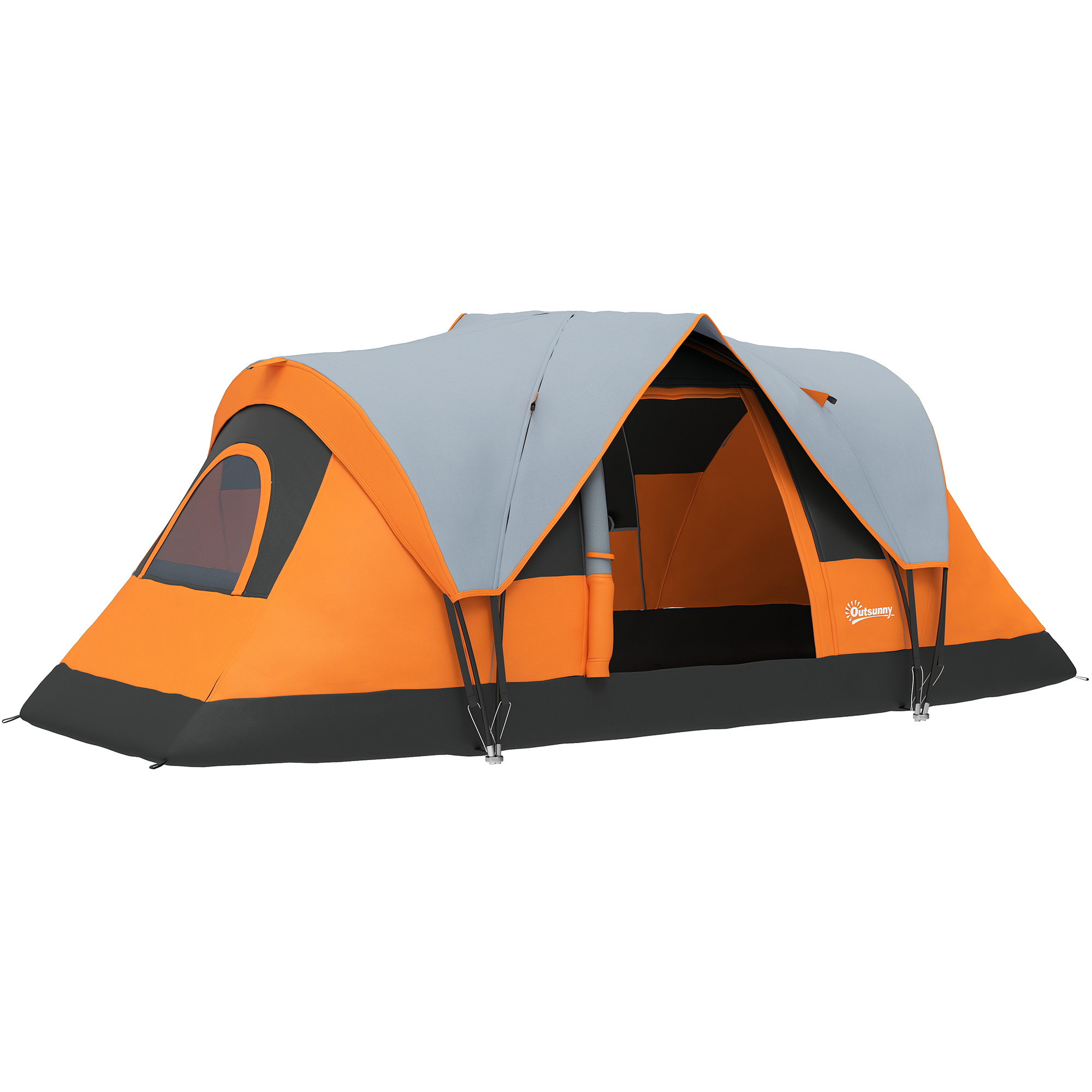 SUNVISTA 5 6 Man Dome Camping Tent Orange - Life Essentials