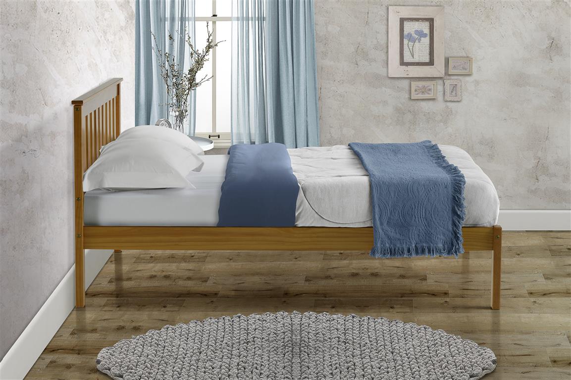 Birlea Denver Low End Wood Pine Bed Frame - Double 4ft6 - Birlea Essentials