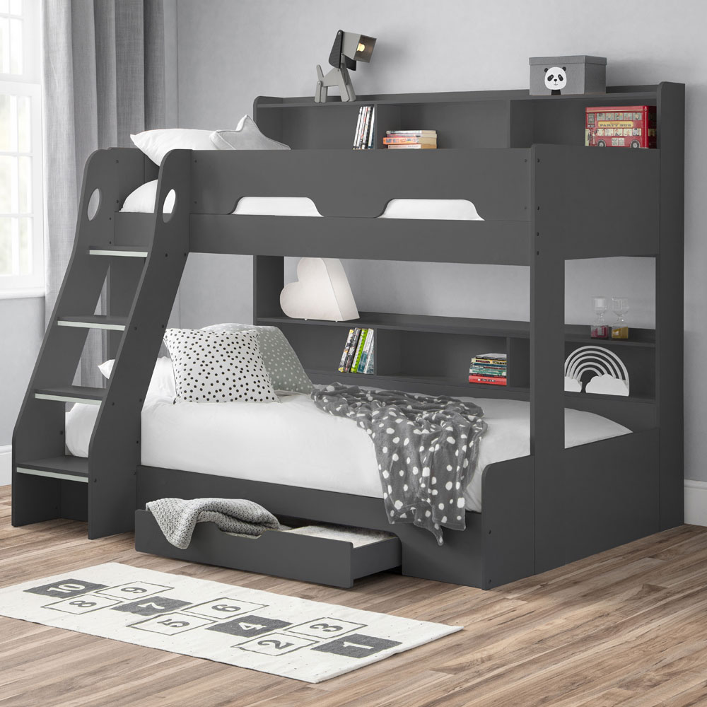 Orion Triple Sleeper Bunk Bed - Anthracite - JB Collections