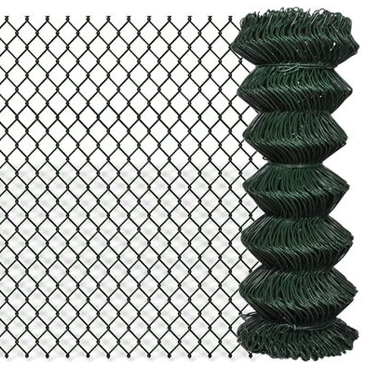 Chain Link Fence Steel 1x25 m Green - Merlin Deals