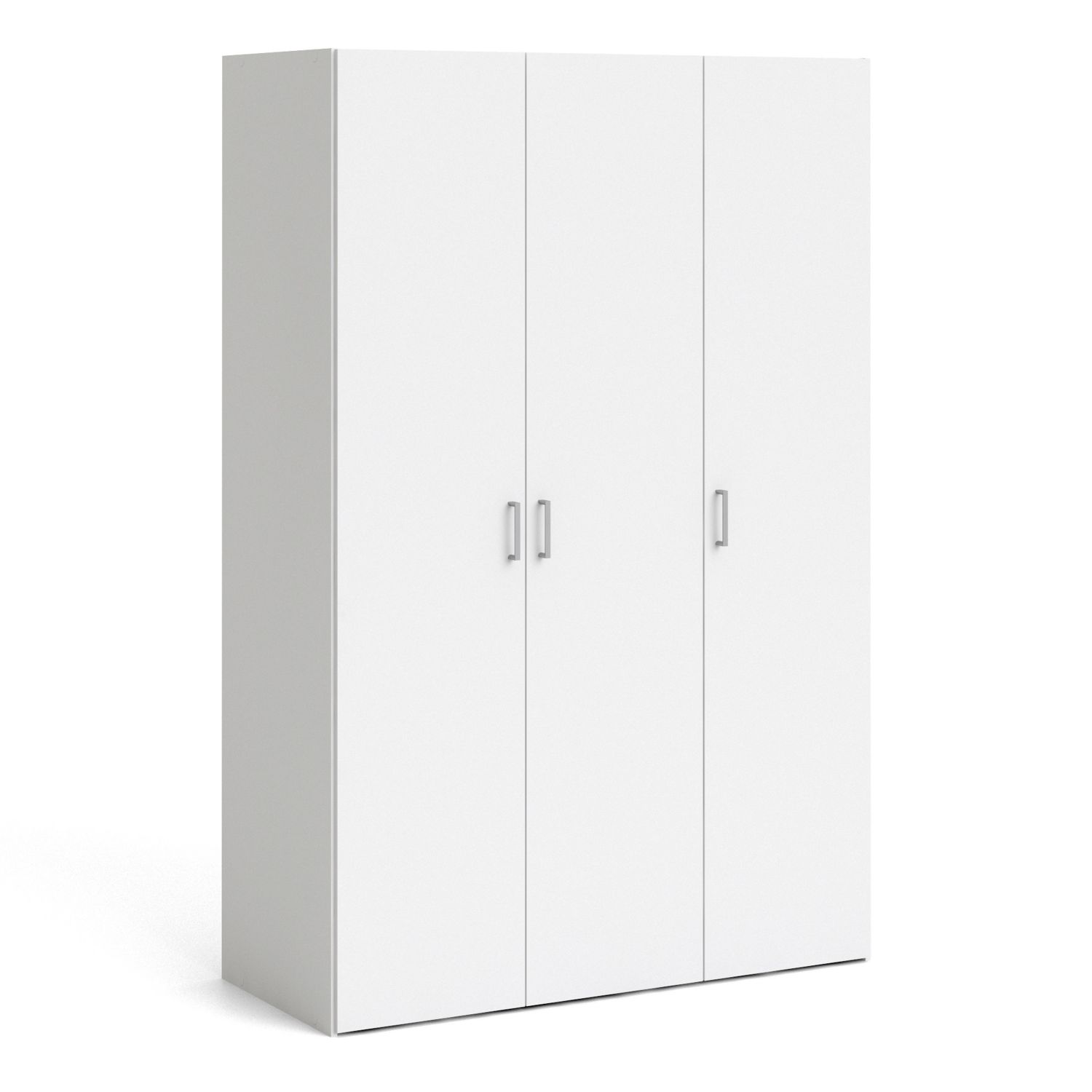 Wardrobe - SUFFOLK 3 Door Wardrobe White 115.8cm - Rosalind Collection