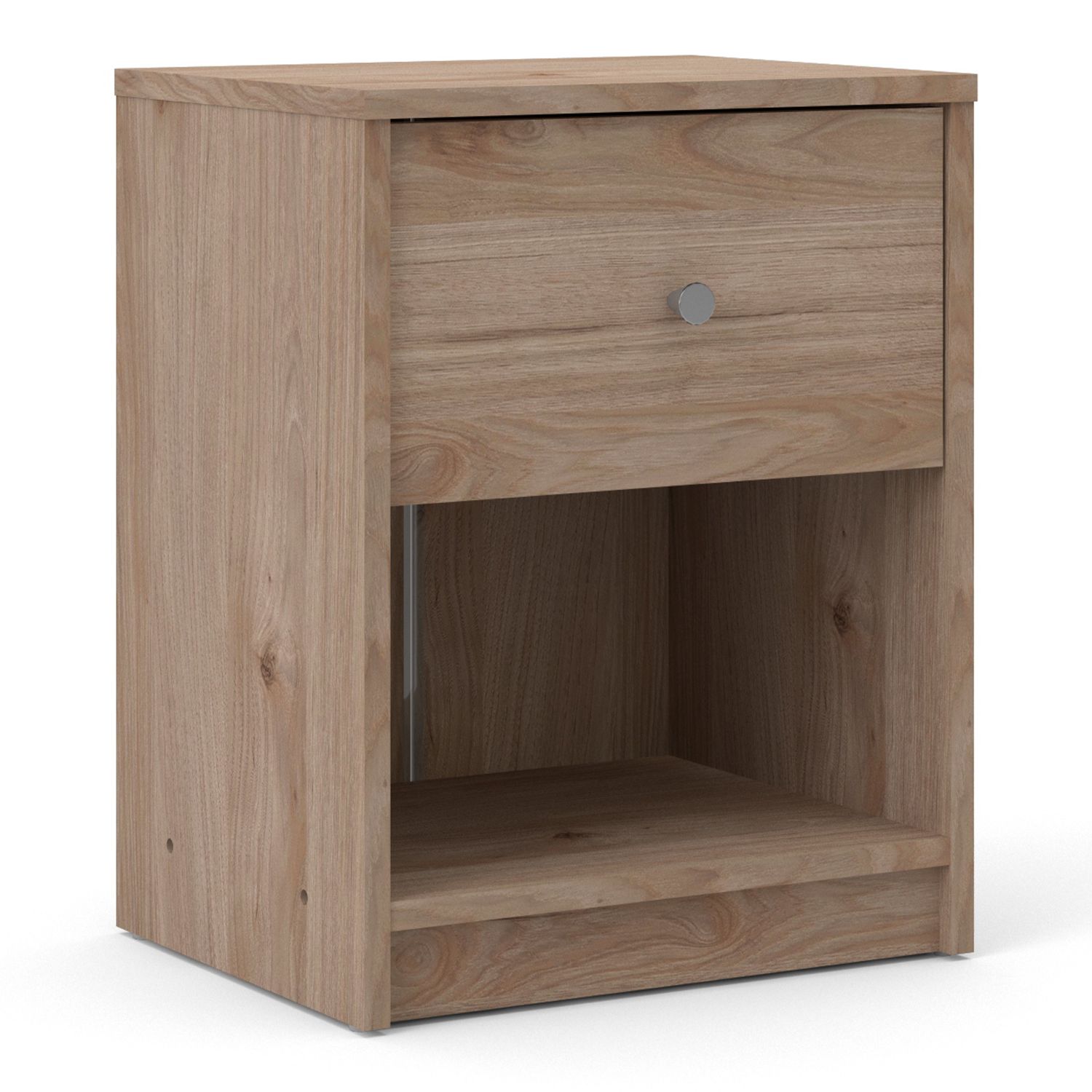 Bedside Table - MAY 1 Drawer Nightstand Oak 37.9cm - Rosalind Collection