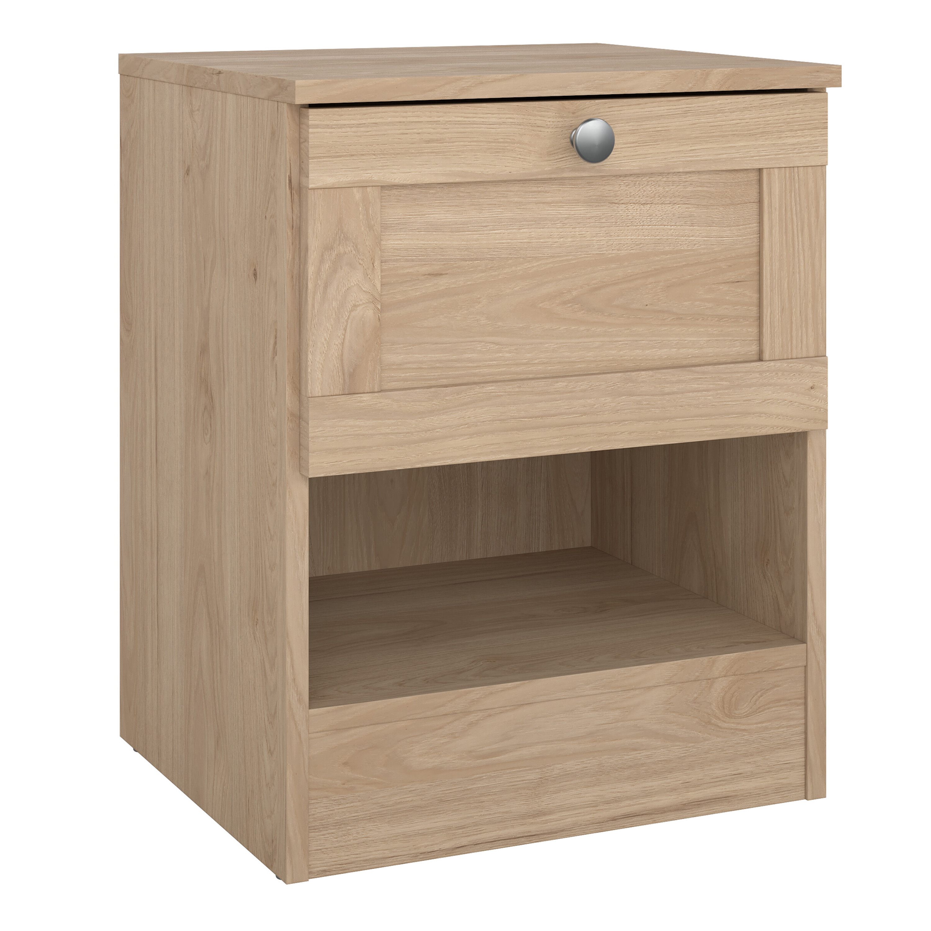 MANFRED Nightstand with 1 Frame Drawer in Jackson Hickory - Rosalind Collection