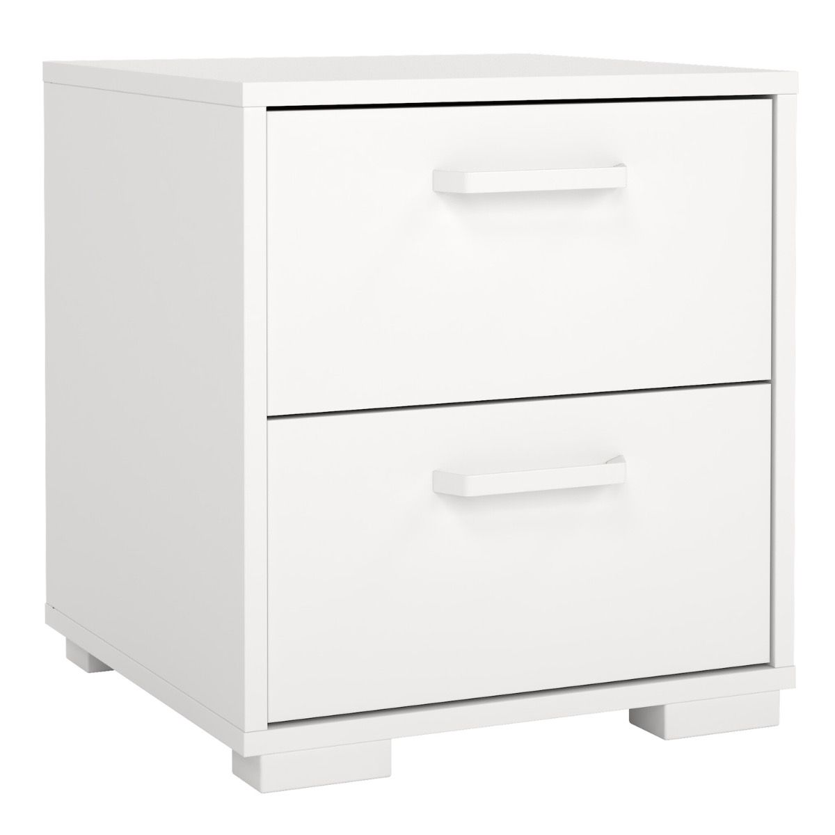 SOFI 2 Drawer Bedside Table - White - Rosalind Collection