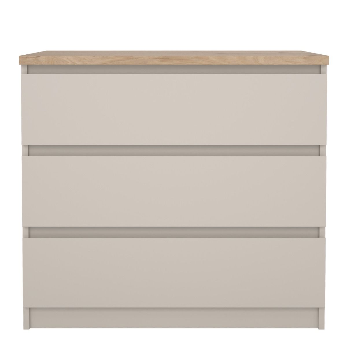 NANAIMO Beige Chest of Drawers - Medium-sized, 3 Drawers - Rosalind Collection