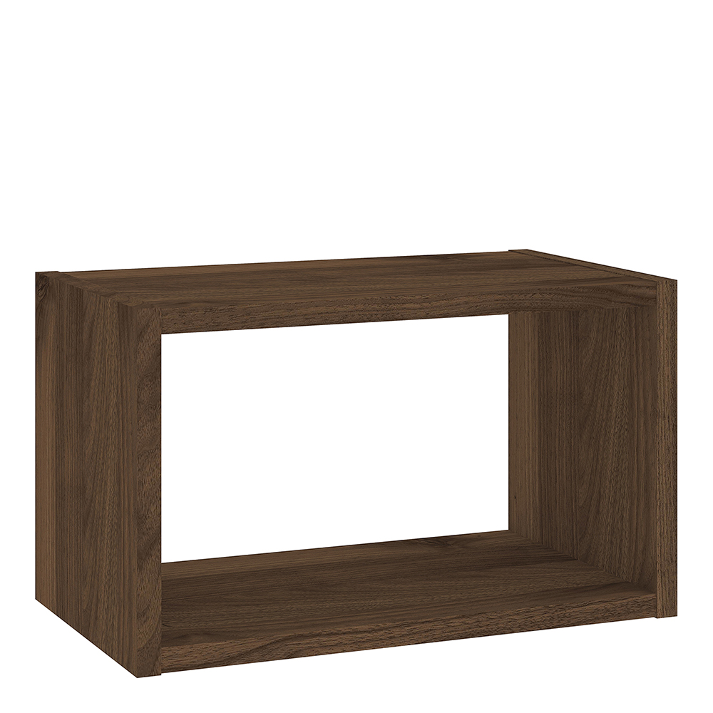 Roomers Wall Shelf Unit in Walnut - Walnut - Rosalind Collection