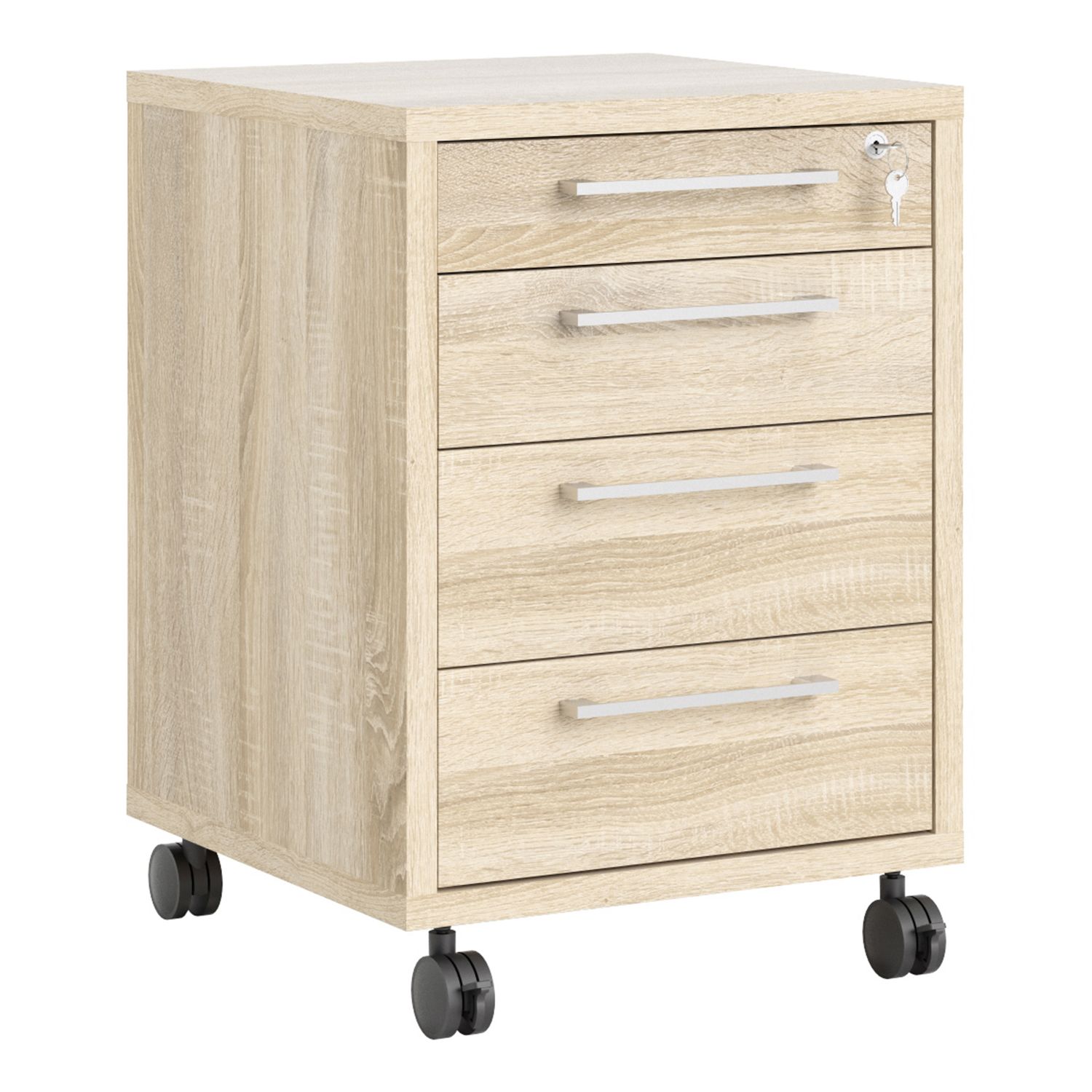 Prima Mobile cabinet n Oak - Oak Effect - Rosalind Collection
