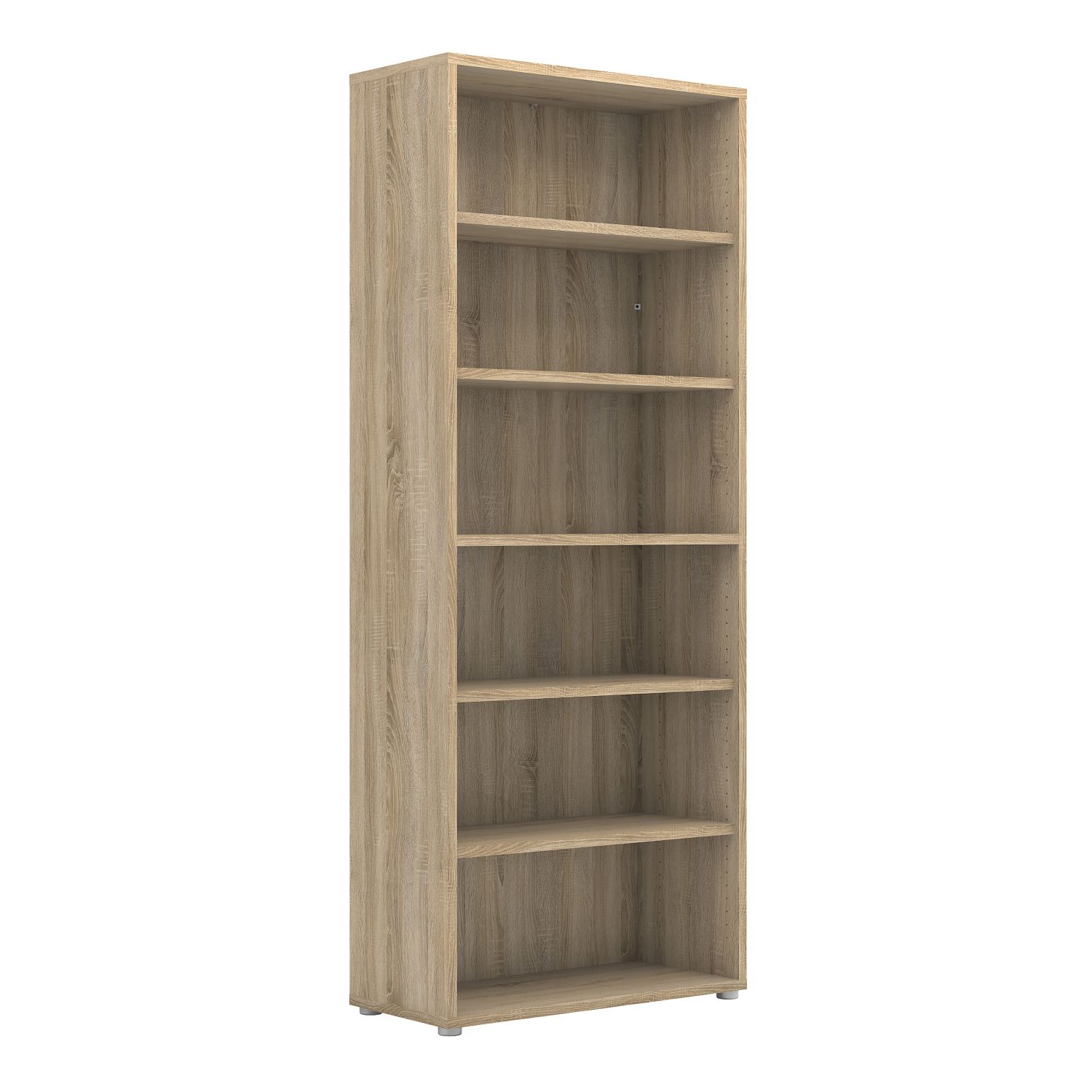 Prima Bookcase 5 Shelves in Oak - Oak - Rosalind Collection