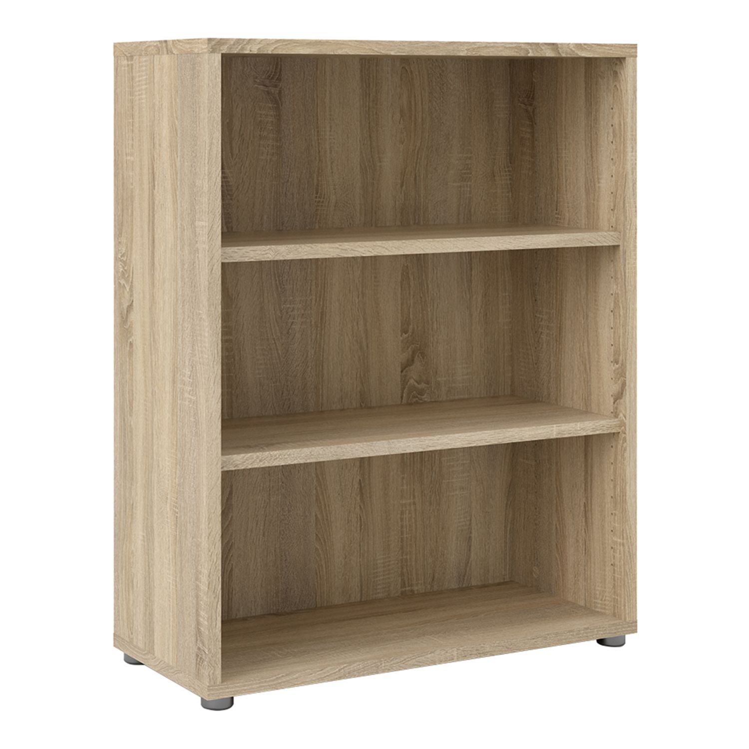 Prima Bookcase 2 Shelves in Oak - Oak - Rosalind Collection