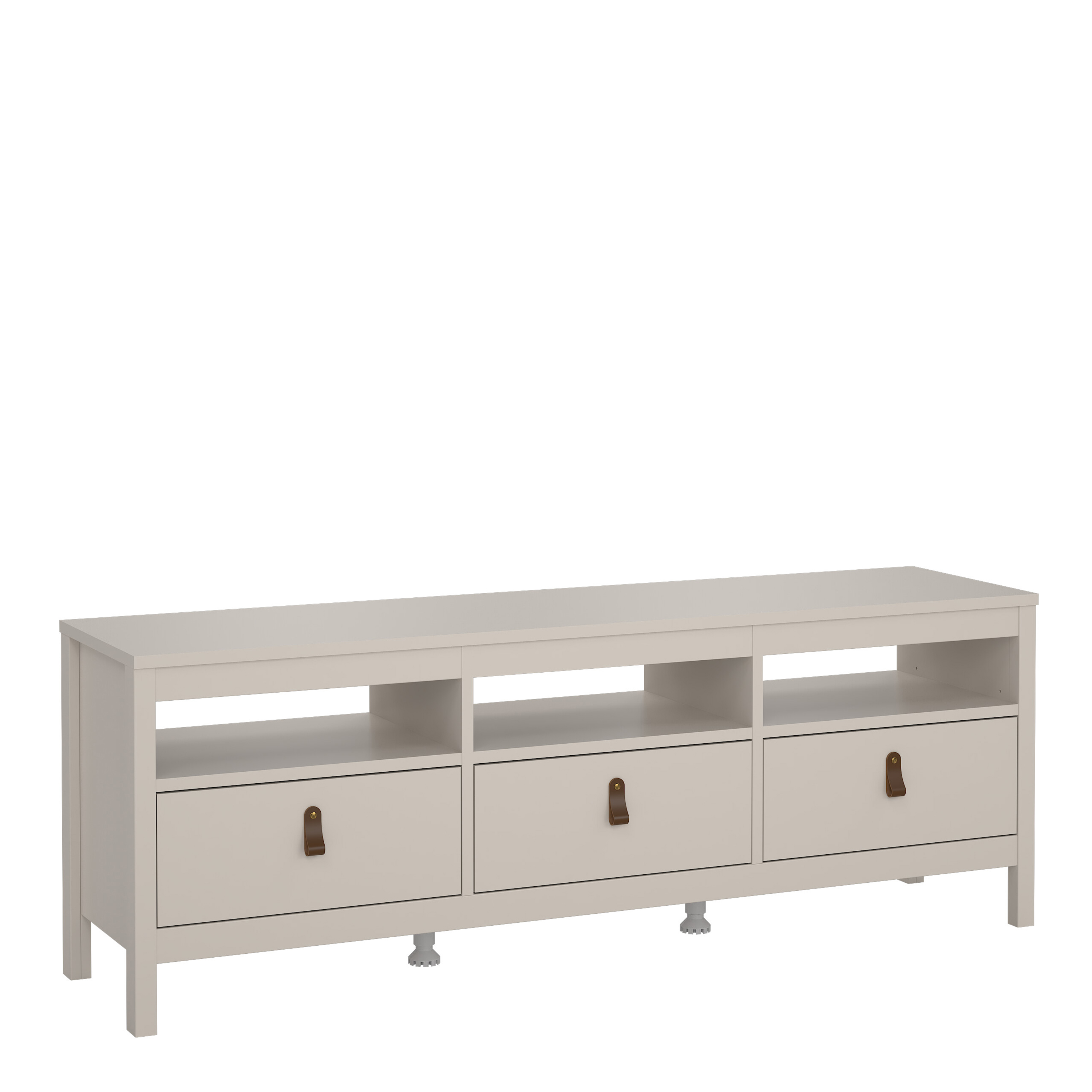 BURNLEY TV Unit 3 Drawers in Beige - Rosalind Collection