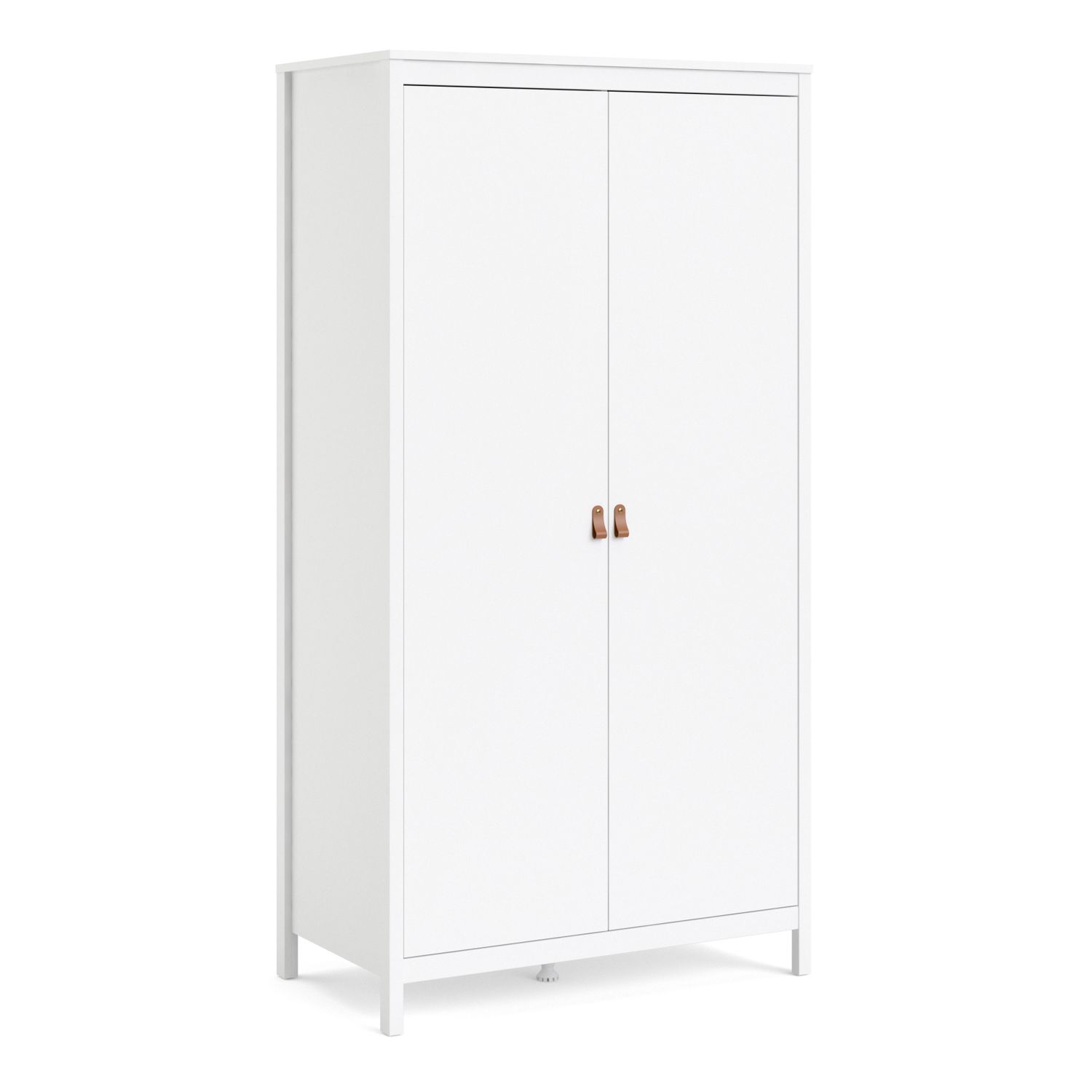 BURNLEY 2 Door Kids Wardrobe White - 102.1cm - Rosalind Collection