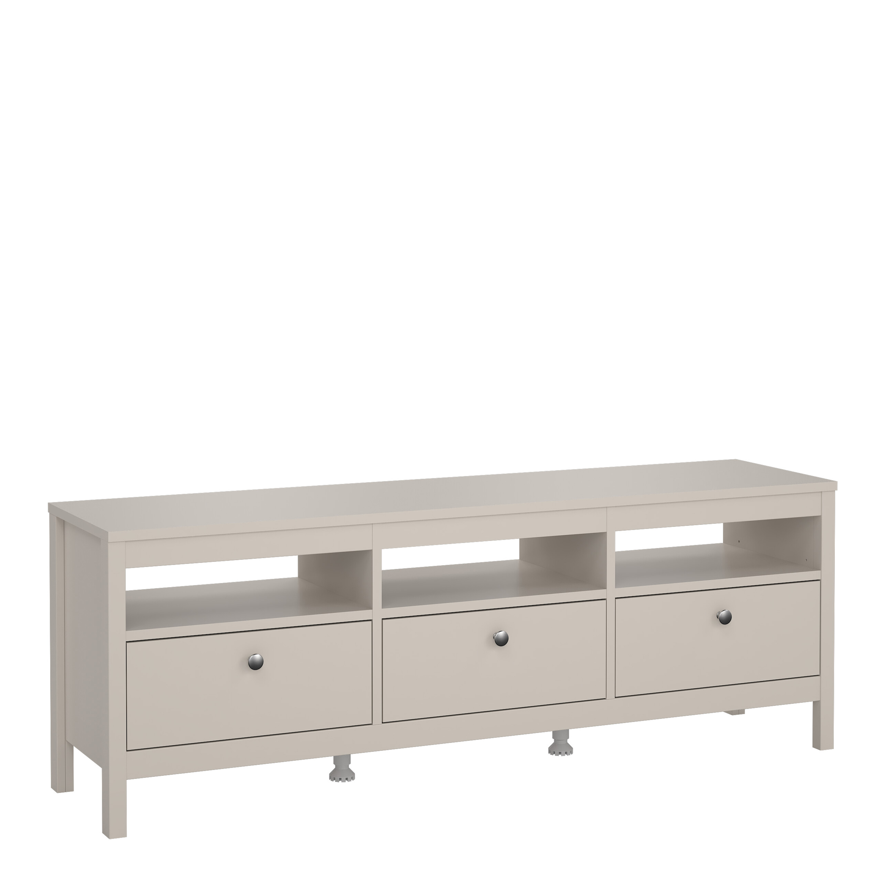 MEMPHIS TV Unit 3 Drawers in Beige - Rosalind Collection