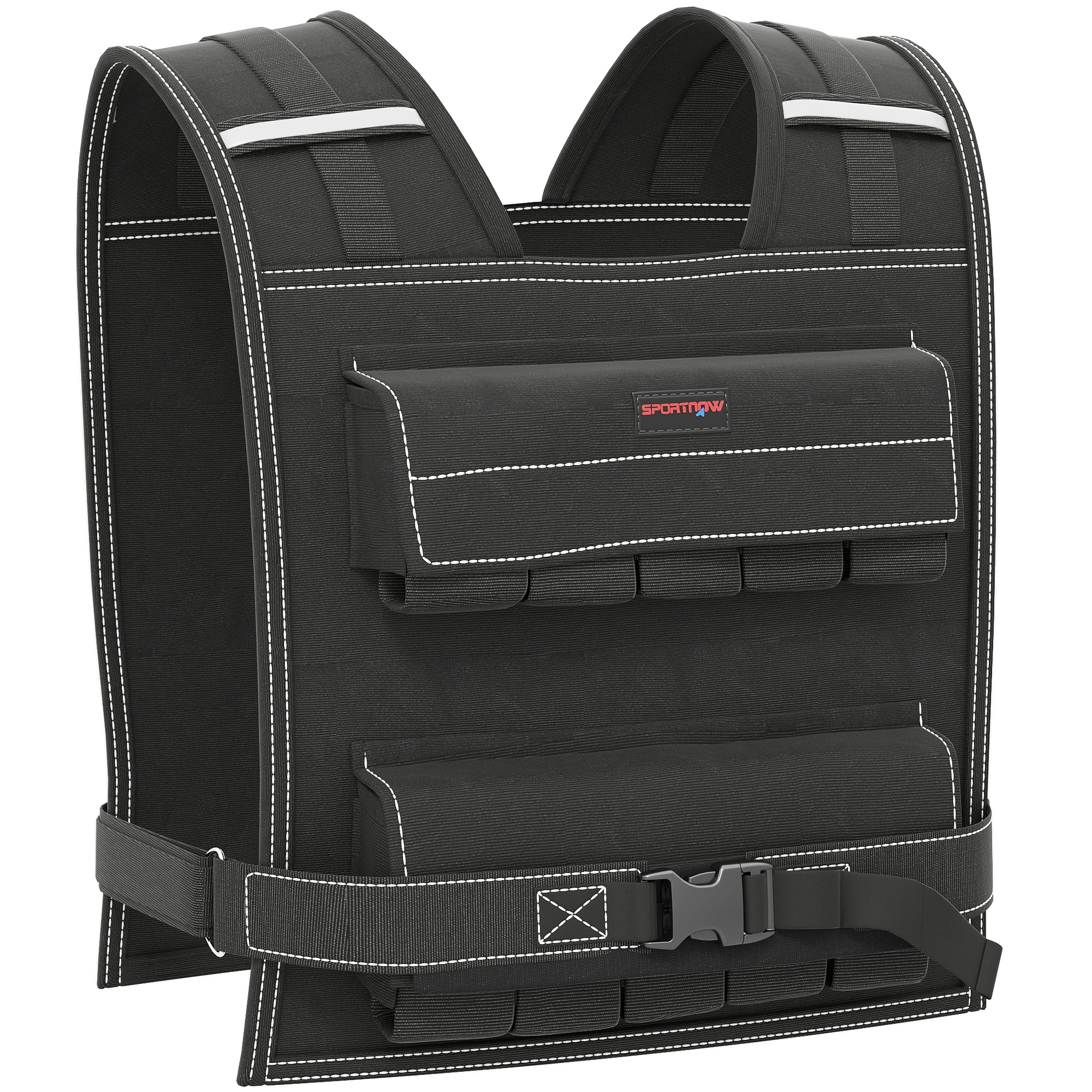 SPORTEDGE Adjustable Weighted Vest with 30 Metal Weights - Life Essentials