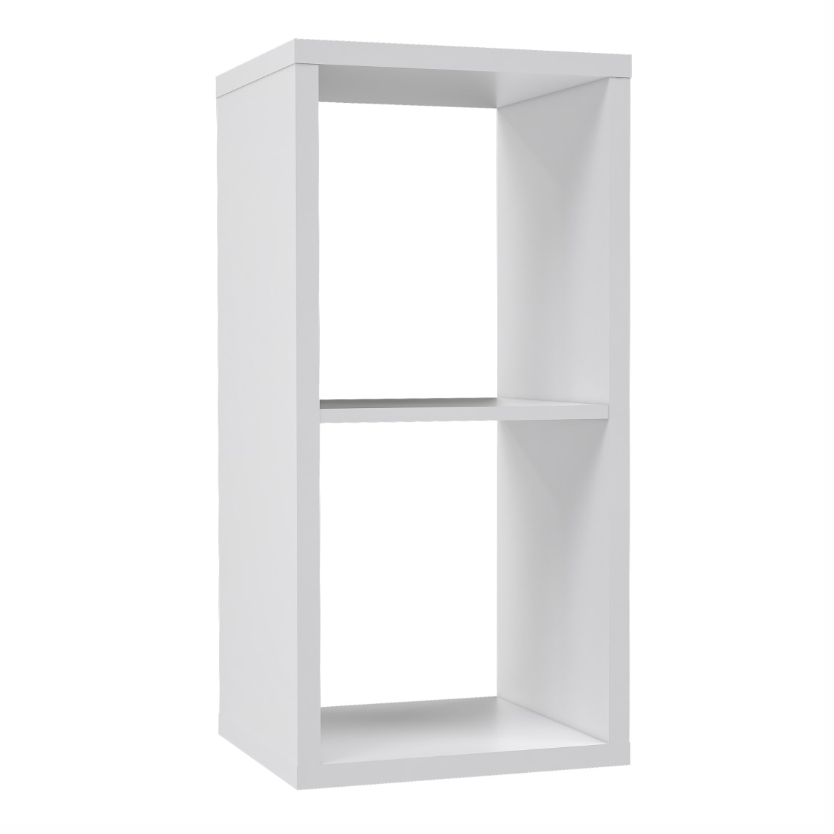 Phillips Single Shelf Cube Storage Unit - Matt White - Rosalind Collection