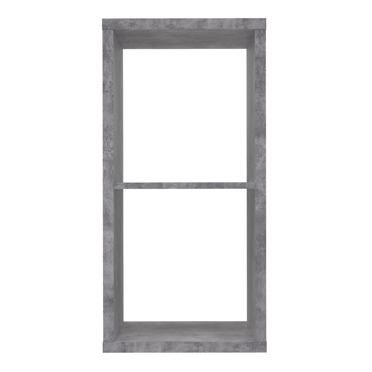 Phillips Single Shelf Cube Storage Unit - Concrete Grey - Rosalind Collection