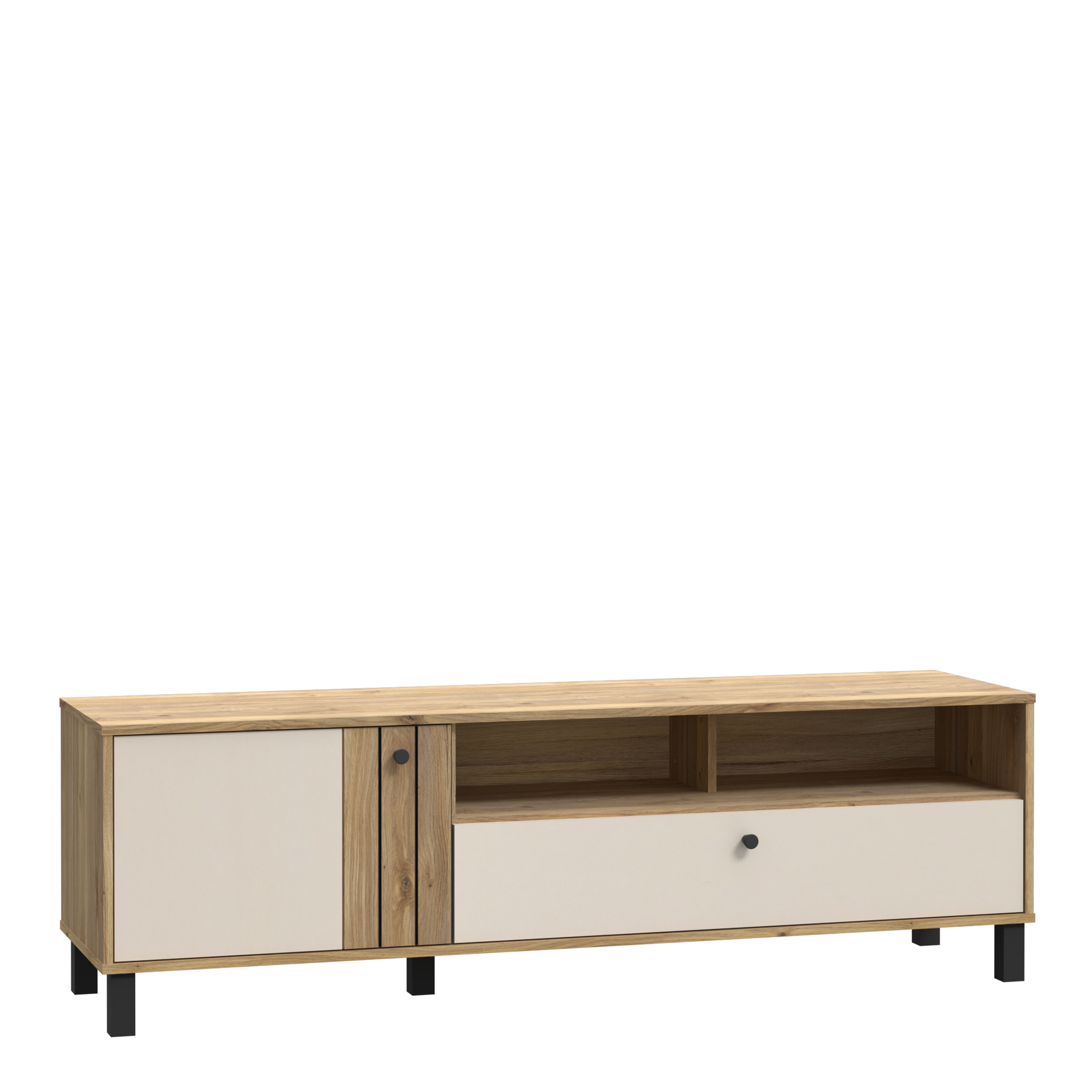 GABON TV Unit n Cream and Oak - Rosalind Collection