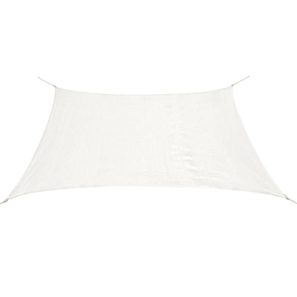 Sunshade Sail HDPE Rectangular 2x4 m White - Design Hut