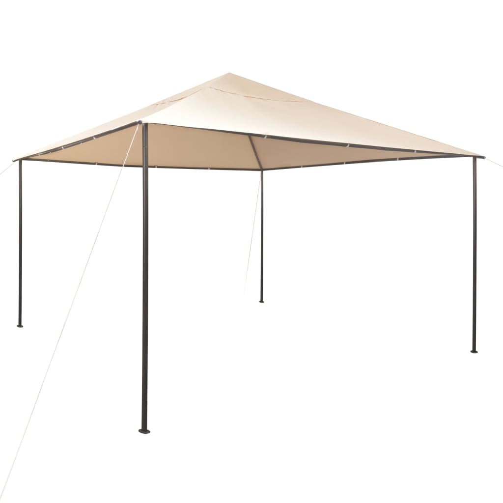 Gazebo Pavilion Tent Canopy 4x4 m Steel Beige - Direct Imports