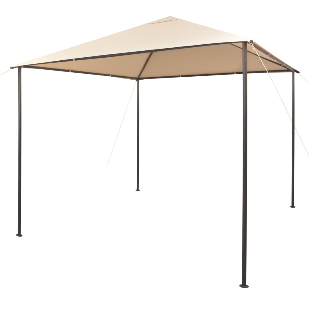 Gazebo Pavilion Tent Canopy 3x3 m Steel Beige - Casper Homes