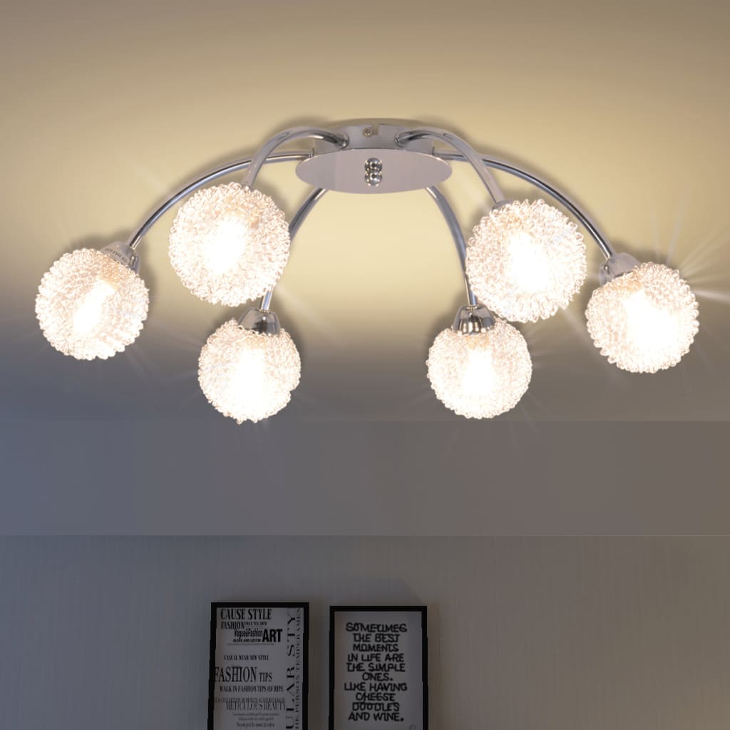 Ceiling Lamp with 6 LED Bulbs G9 240 W - Charlotte Dunes