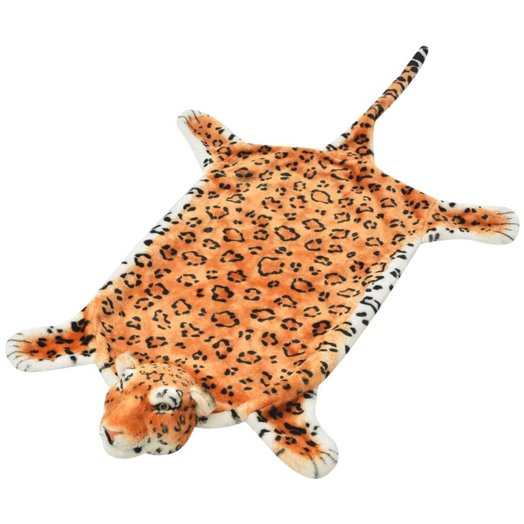 Leopard Carpet Plush 139 cm Brown - Merkel Designers