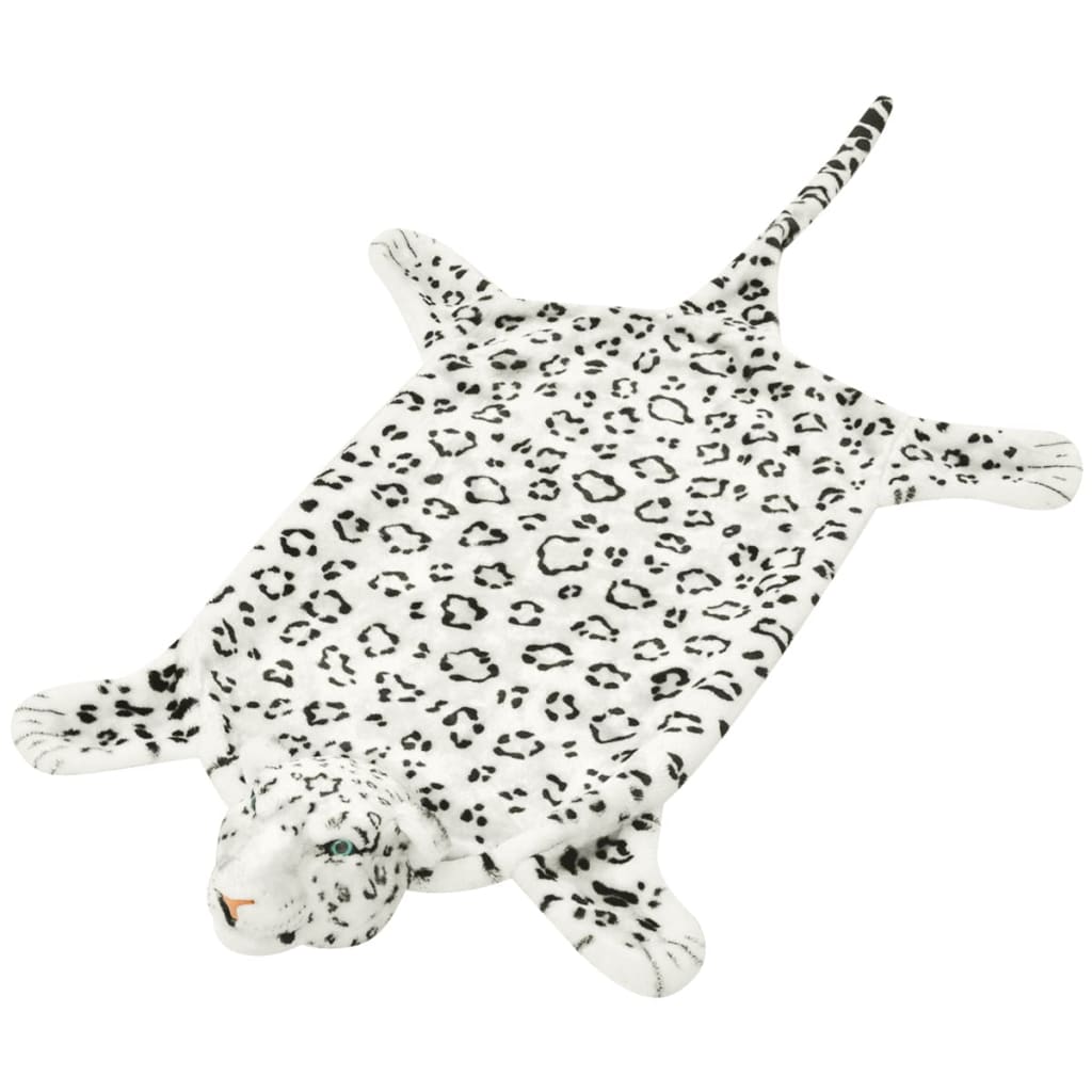Leopard Carpet Plush 139 cm White - Merkel Designers