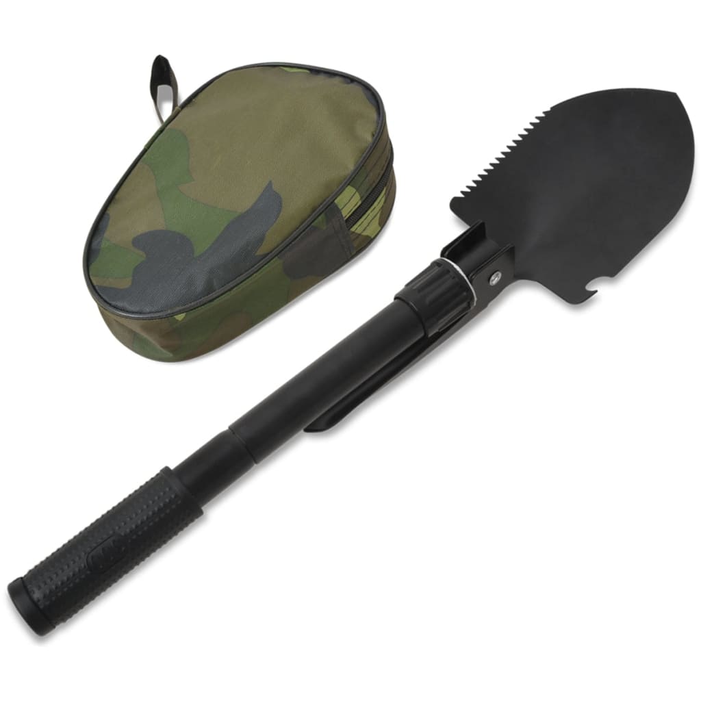 Folding Shovel Carbon Steel Black - Unbeatable Bargains