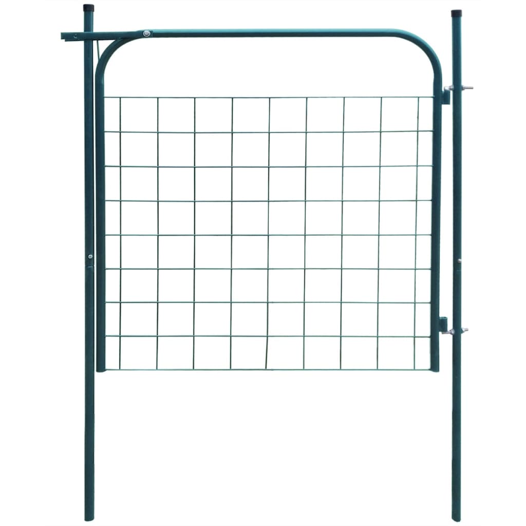Garden Fence Gate 100x100 cm Green - Design Hut