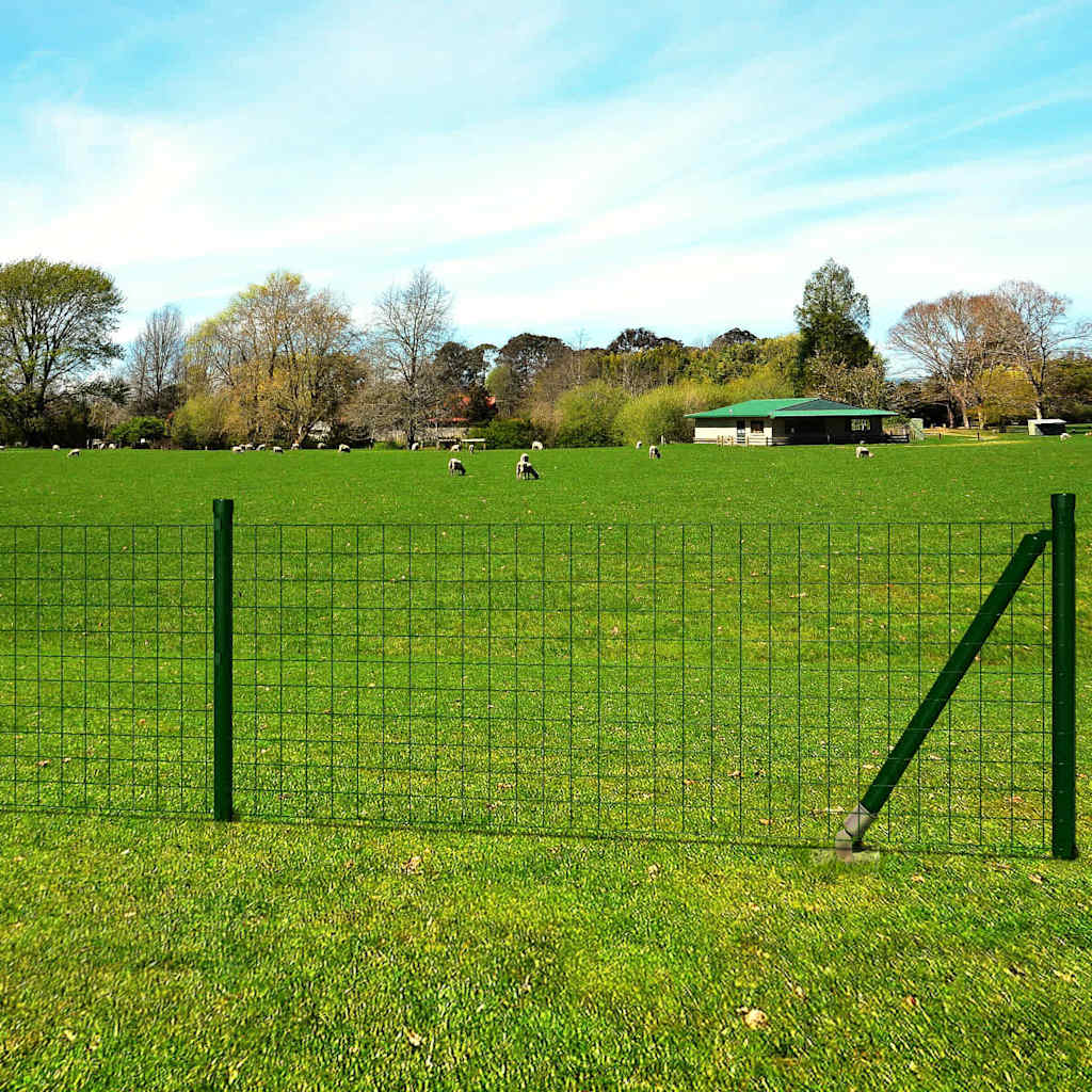 Euro Fence Steel 10x1.2 m Green - Millennium Furniture