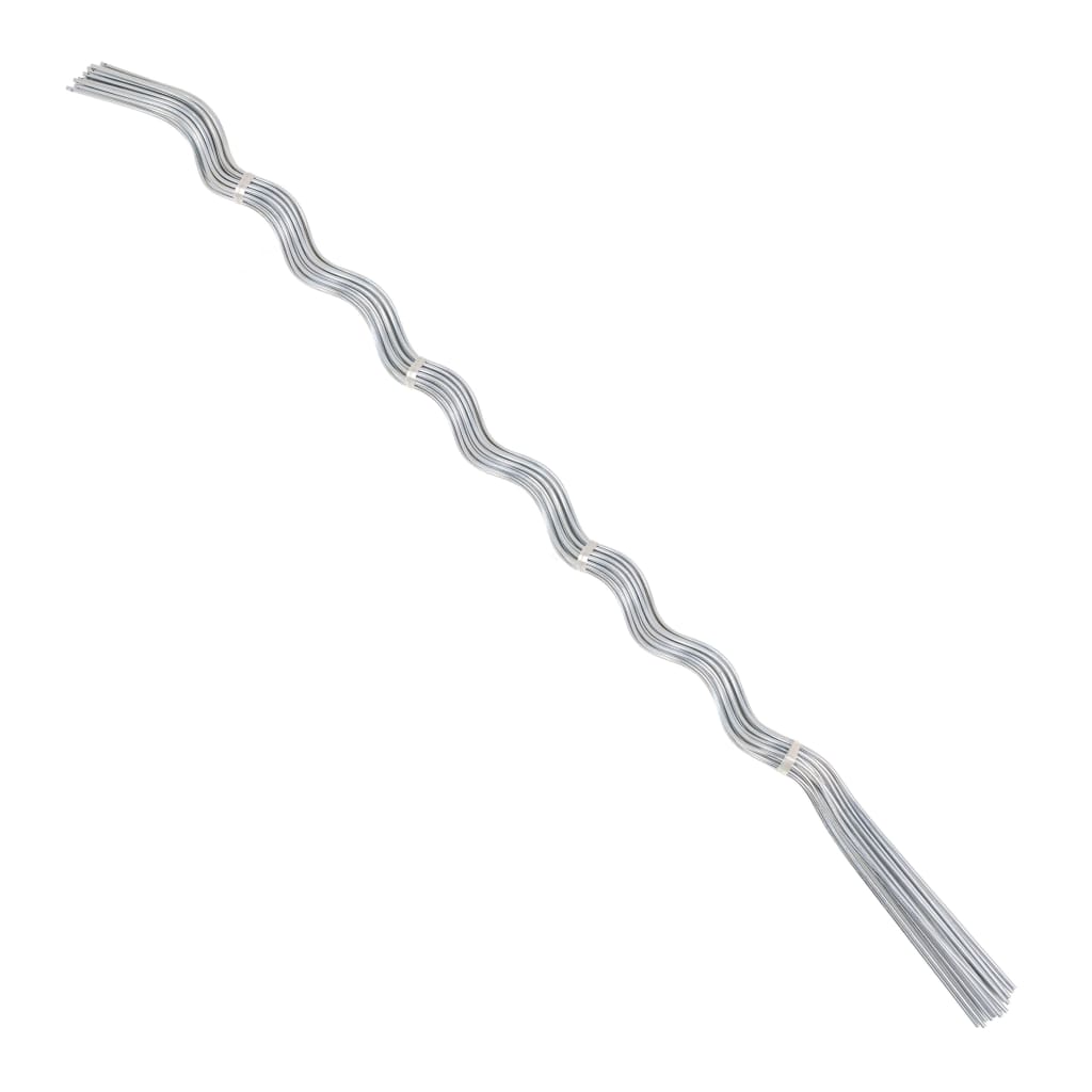 50 pcs Spiral Plant Supports 170 cm Galvanised Steel - Design Hut