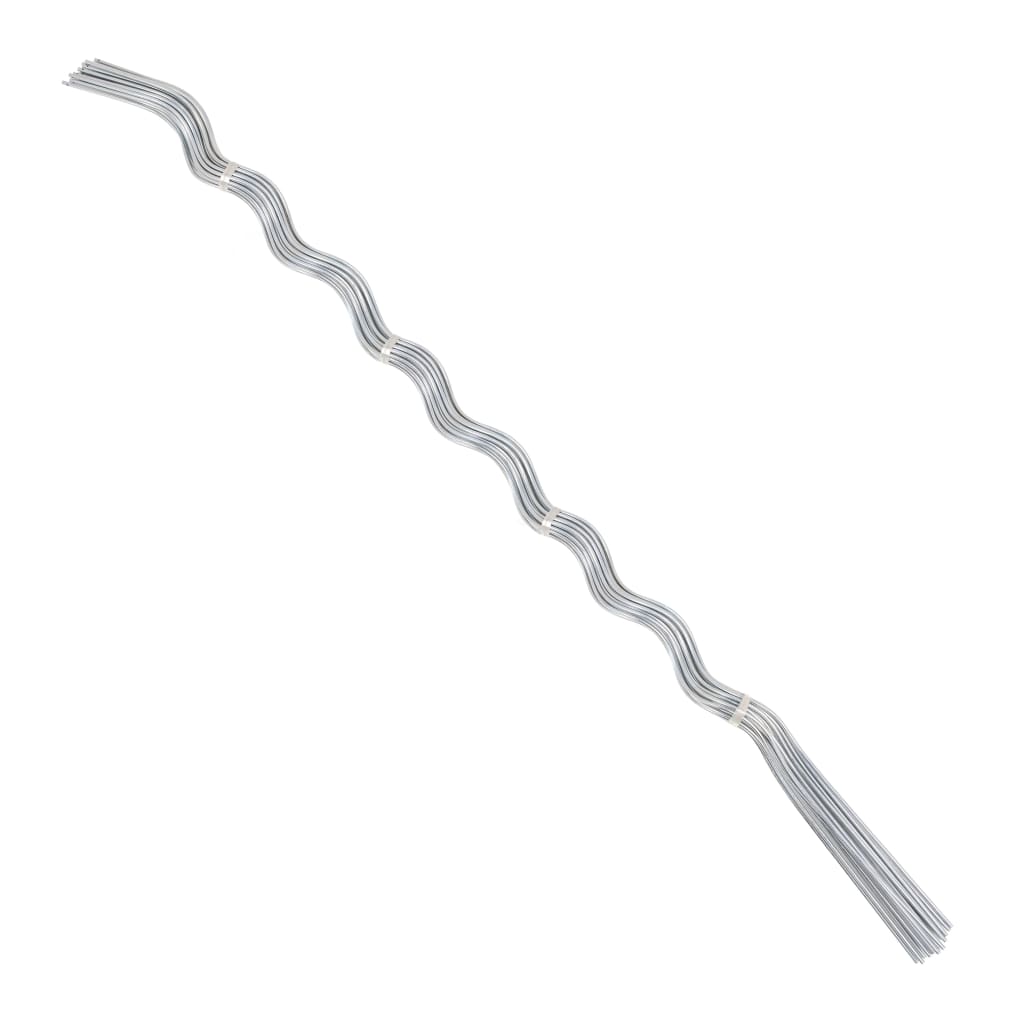 20 pcs Spiral Plant Supports 170 cm Galvanised Steel - Decor Base